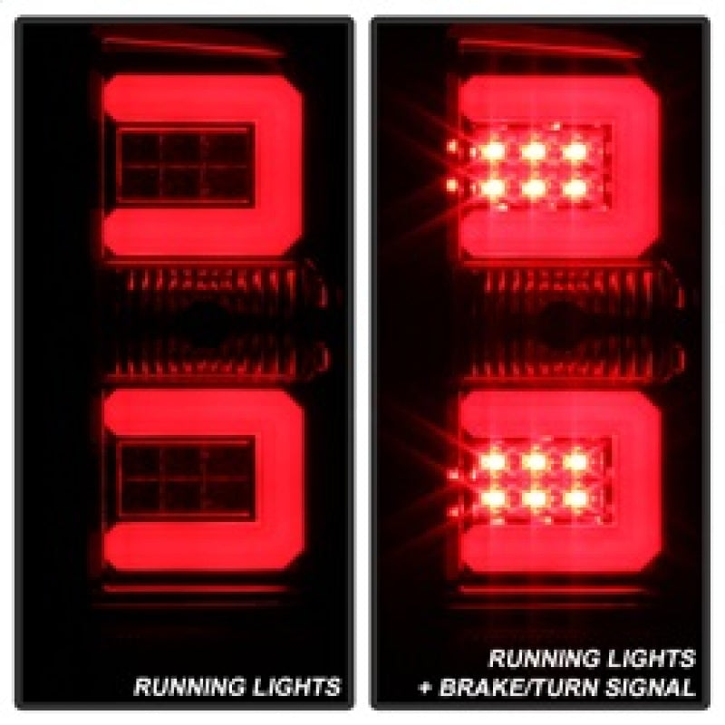 Spyder 5083753 fits Chevy 16-20 Silverado 2017 Light Bar LED Tail Lights - Red