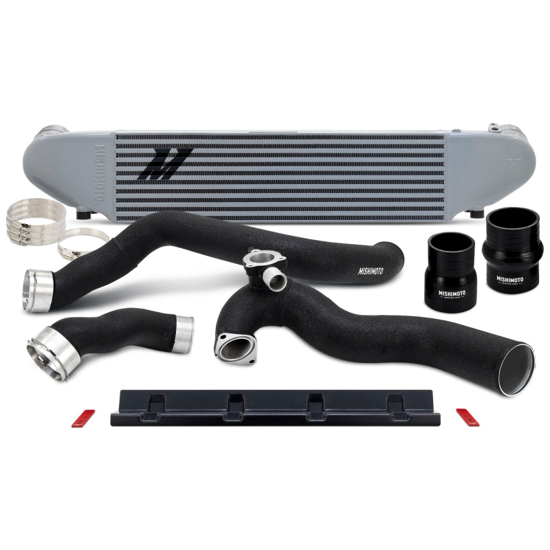 Mishimoto MMINT-MUS4-24KSLBK 2024+ fits Ford Mustang 2.3L EcoBoost Performance Intercooler Kit - Silver/Black