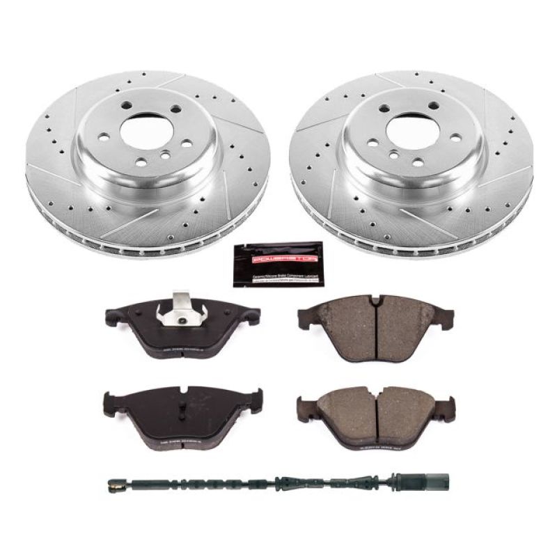 PowerStop K6581 2011 fits BMW 535i xDrive Front Z23 Evolution Sport Brake Kit