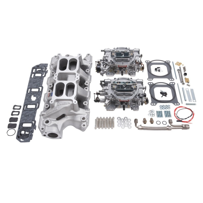 Edelbrock 2035 Dual Quad Kit RPM Air-Gap 289-302 fits Ford