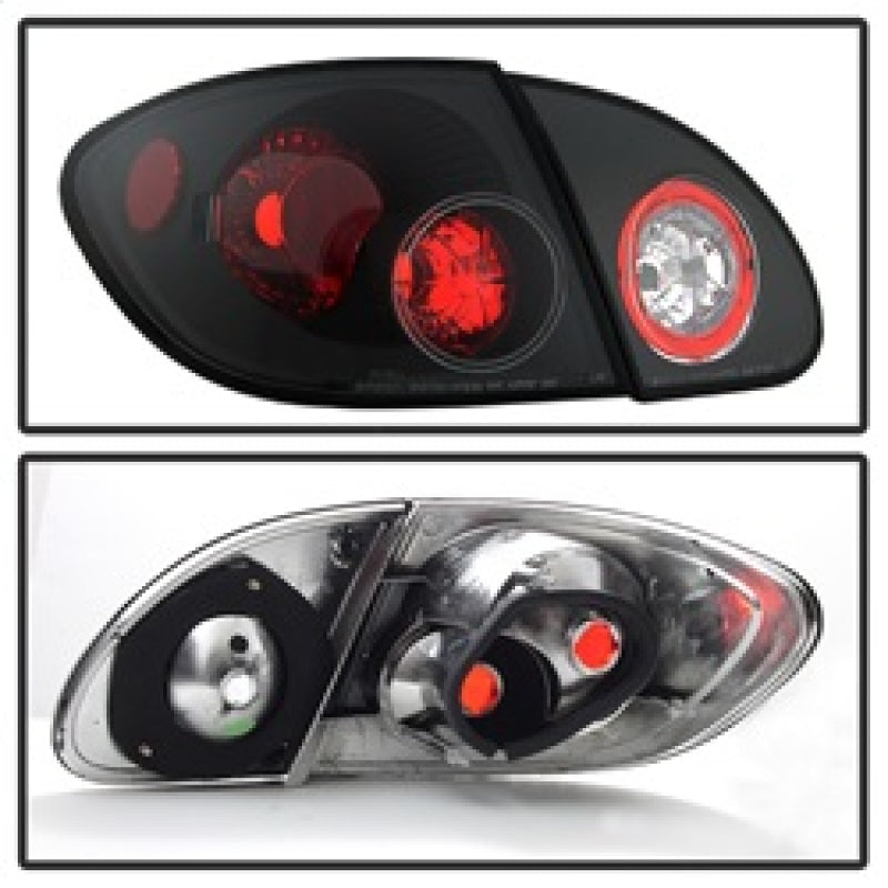 Spyder 5007339 fits Toyota 03-08 Corolla Euro Style Tail Lights Black ALT-YD-TC
