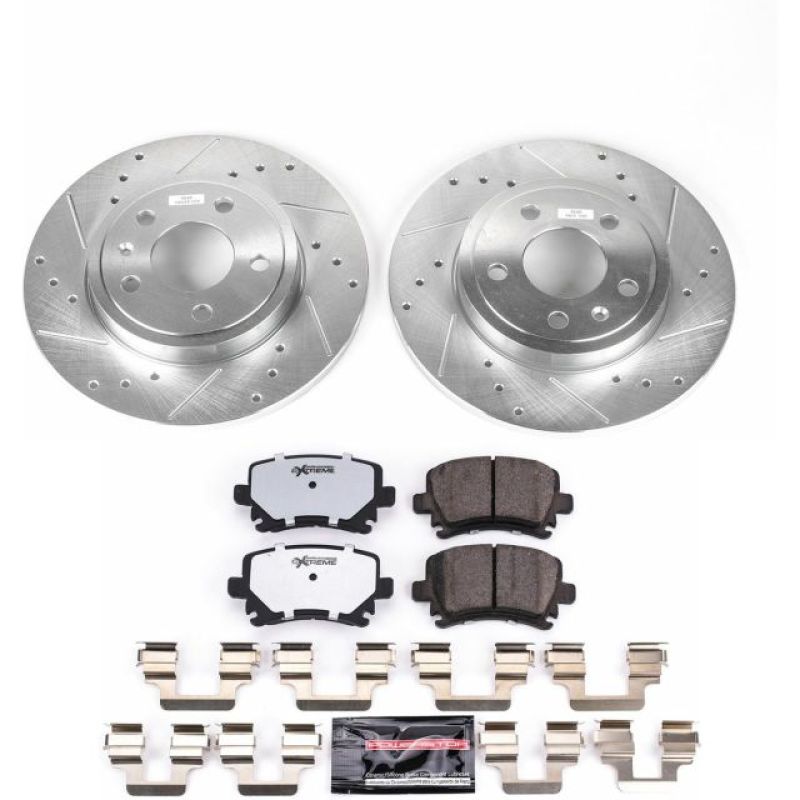 PowerStop K4624-26 05-09 fits Audi A4 Rear Z26 Street Warrior Brake Kit