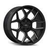 Mayhem 8119-2937M Vanquish 8119 20X9 / 6x135/6x139.7 / 0mm Offset / 106.1mm Hub - Gloss Black Milled