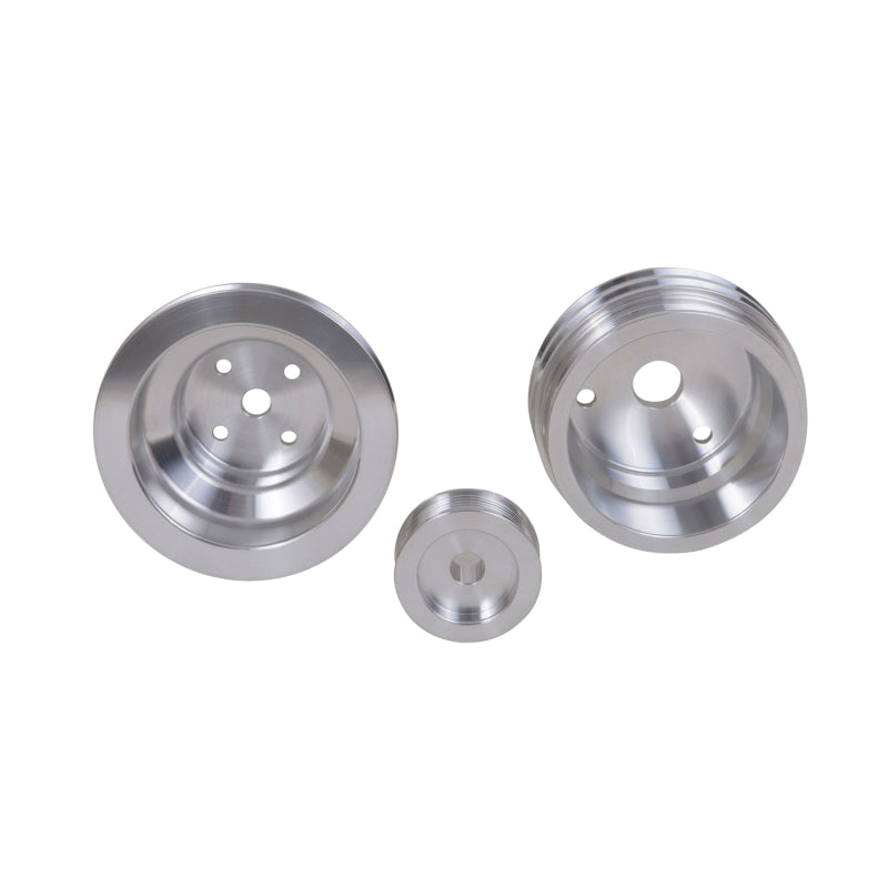 BBK 1598 GM Truck 305 350 Underdrive Pulley Kit - Lightweight CNC Billet Alumin
