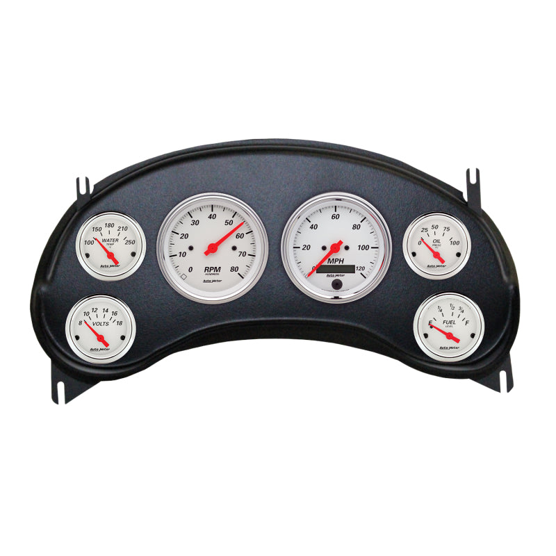 AutoMeter 2934-03 Autometer Arctic White Direct Fit Dash Kit 98-04 fits Chevy S10 Truck (2 x 3-3/8in. / 4 x 2-1/16in.)