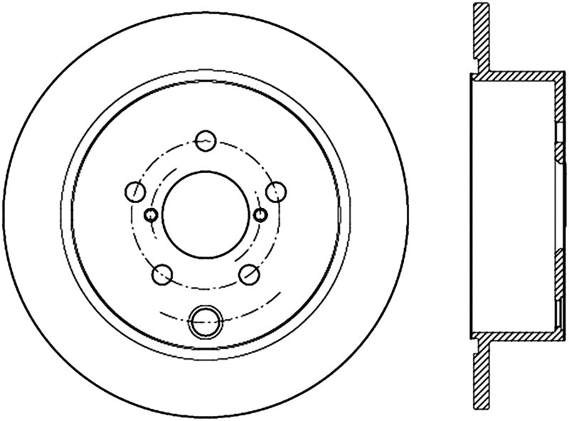 Stoptech 120.47033CRY fits Subaru 12-16 Impreza Premium Rear CRYO-STOP Rotor