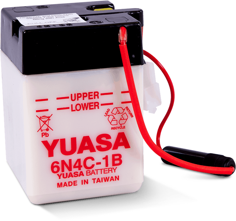 Yuasa YUAM26C4B 6N4C-1B Conventional 6 Volt Battery