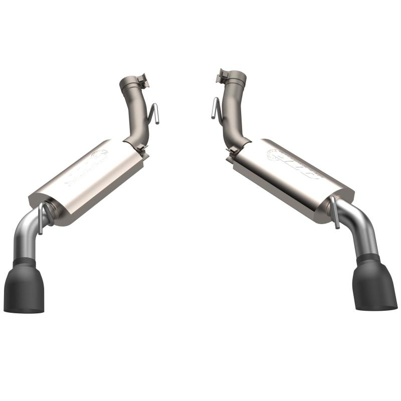 QTP 600114B 2014-2015 fits Chevrolet Camaro SS 6.2L QTP AR3 Axle Back Black Tips