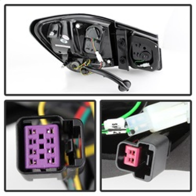 Spyder 5076595 fits Chevy 11-20 Cruze 2014 Light Bar LED Tail Lights Black ALT-