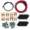 Moroso 74030 Billet Terminals Black Shrinks Remote Battery Cable Kit w/Positive