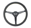 NRG RST-380-STL-Y RST-380-STL-Y Reinforced Steering Wheel Perforated Leather
