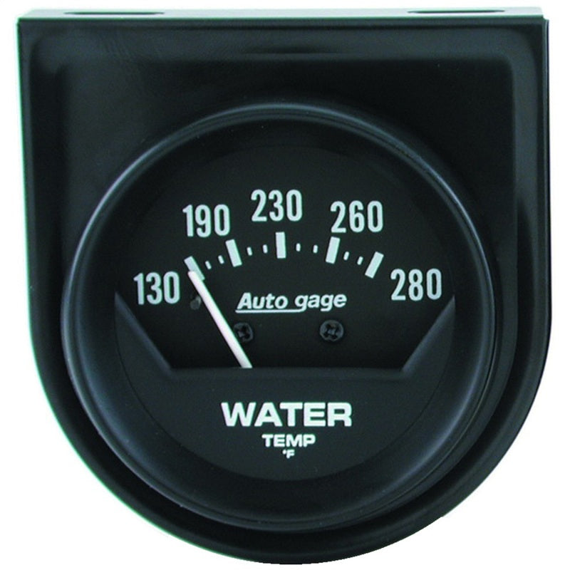AutoMeter 2361 Gauge Console Water Temp 2in. 280 Deg. F Mech Short Sweep Black Autogage
