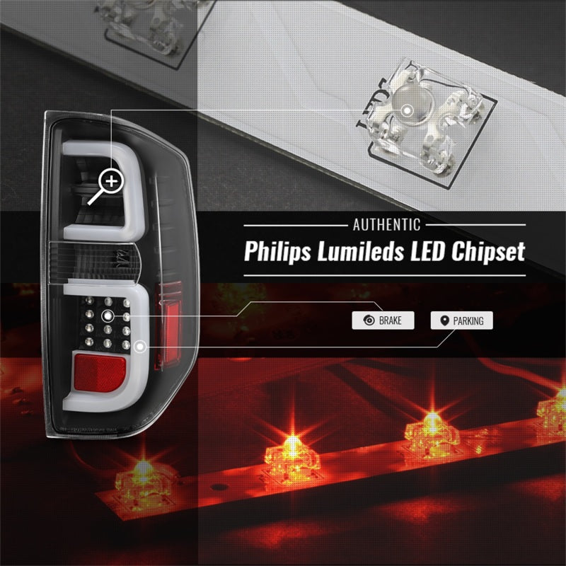 Spyder 5085962 fits Toyota 14-20 Tundra 2016 Light Bar LED Tail Lights All Blac