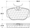 Stoptech 305.0493 87-93 Saab 900 Street Select Brake Pads Front - Rear