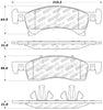 Stoptech 309.0934 Sport Brake Pads w/Shims and Hardware - Front/Rear