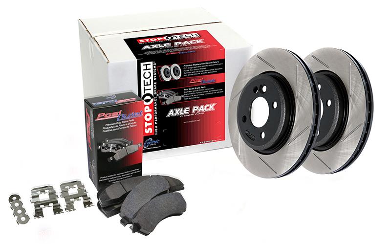 Stoptech 938.4252 Street Axle Pack Drilled & Slotted, Rear