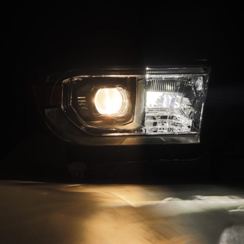 AlphaRex 880872 22-23 fits Toyota Tundra NOVA-Series Headlights Black w/Amber