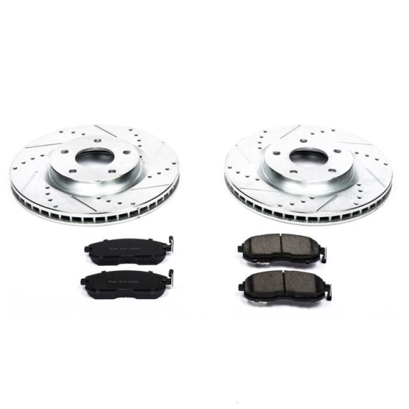 PowerStop K5217 fits Nissan 07-12 Sentra Front Z23 Evolution Sport Brake Kit