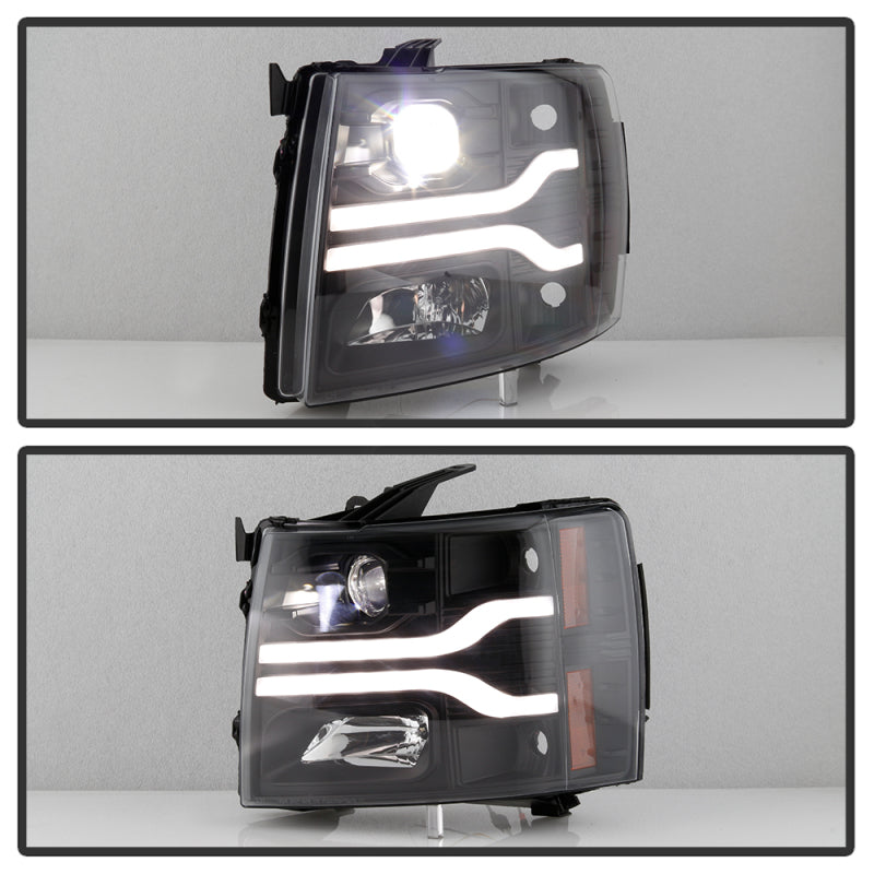 Spyder 5087614 fits Chevy 07-13 Silverado 1500 /2500HD/3500HD 07-14 LED Black P
