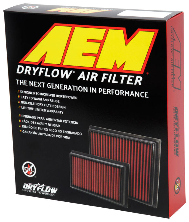 AEM 28-50029 2015 fits Ford Mustang 2.3L/3.7L/5.0L Dryflow Air Filter
