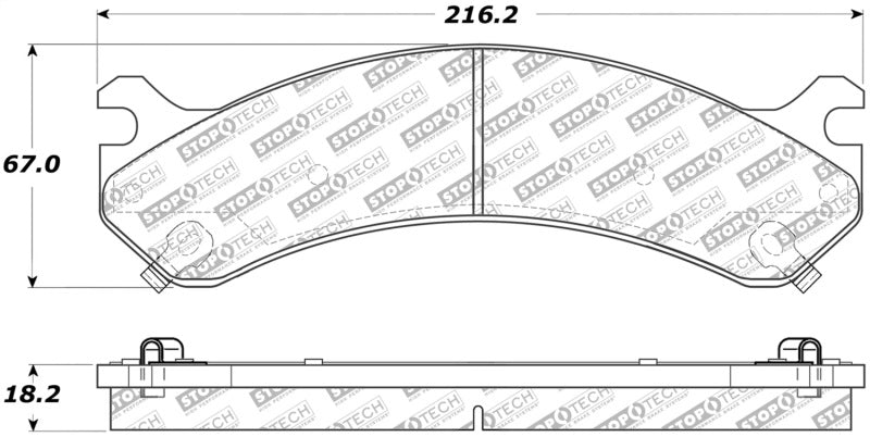 Stoptech 305.0784 Street Select Brake Pads - Front/Rear