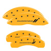 MGP 12204SDGOYL 4 Caliper Covers Engraved Front & Rear 11-18 fits Dodge Durango
