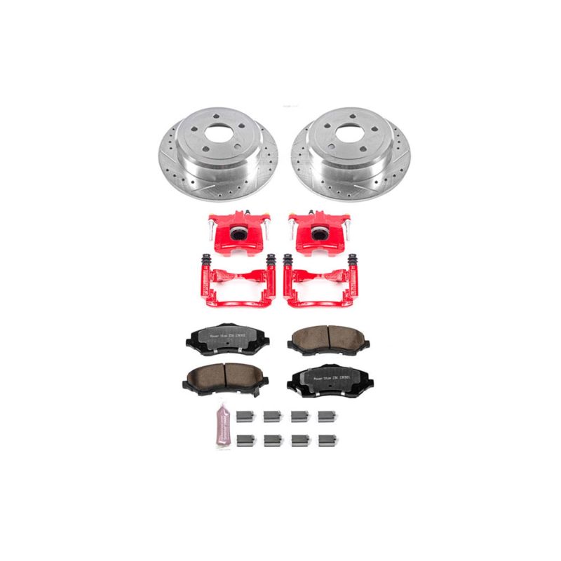 PowerStop KC3090 36 fits Jeep Wrangler Rear Z36 Truck & Tow Brake Kit w/Calipers