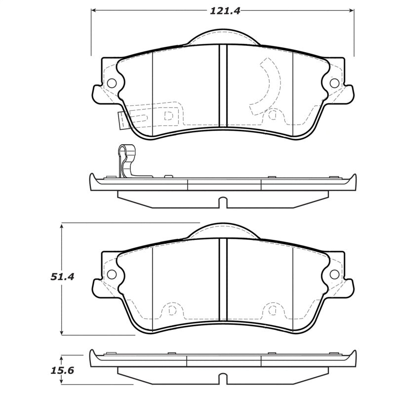 Stoptech 308.1352 Street Touring Brake Pads