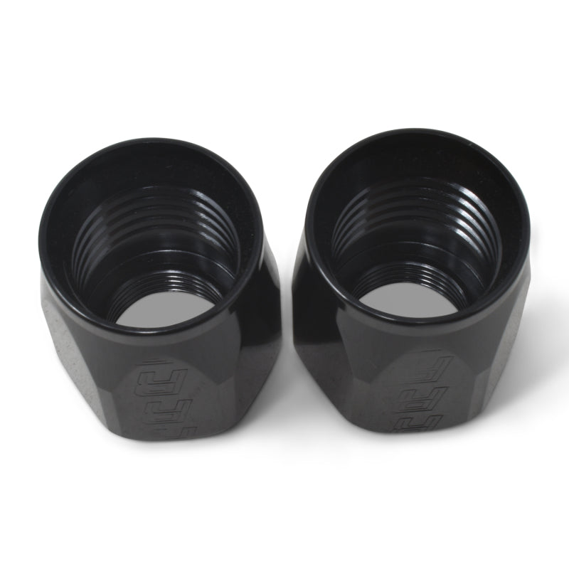 Russell 615543 Performance 2-Piece -10 AN Full Flow Swivel Hose End Sockets (Qty 2) - Polished and Black