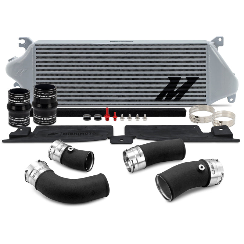 Mishimoto MMINT-TAC-24KSLBK 24+ fits Tacoma Performance Intercooler Kit - SL Cooler - BK Pipes