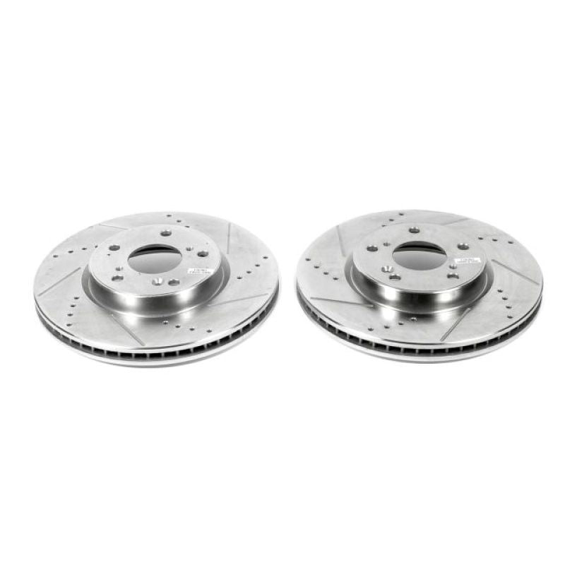 PowerStop fits Honda 13-19 Accord Front Evolution Drilled & Slotted Rotors -