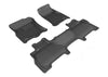 3D MAXpider 2016-2020 fits Honda Pilot/Passport Kagu 2nd Row Floormats - Black