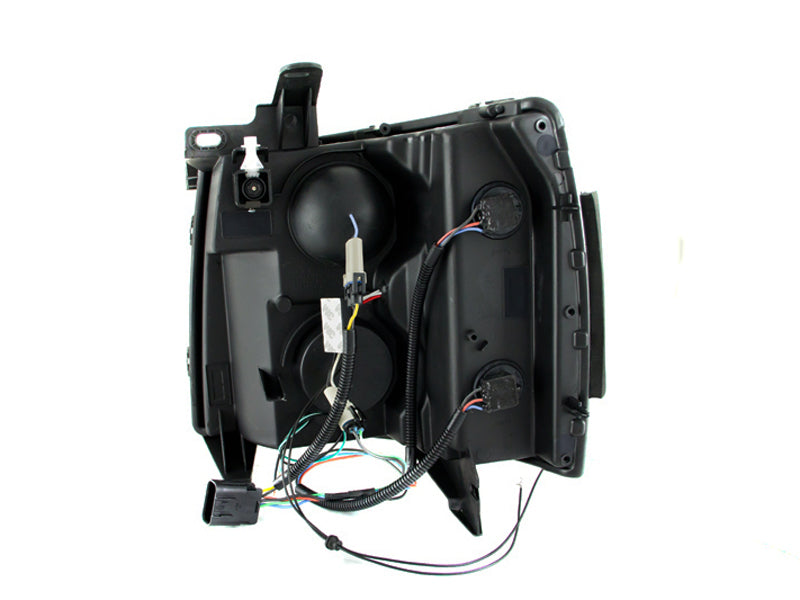 ANZO 111200 2013 fits Chevrolet 07-20 Silverado 1500 Projector Headlights w/ Halo Black