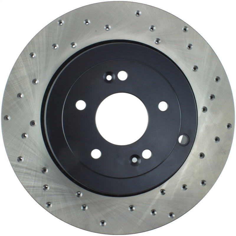 Stoptech 128.51035L Power Slot 10-13 Hyundai Genesis Coupe Track & R-Spec Rear Left Drilled Rotor