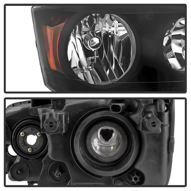 xTune 9042492 11-17 fits Dodge Grand Caravan OEM Style Headlights - Black (HD-J