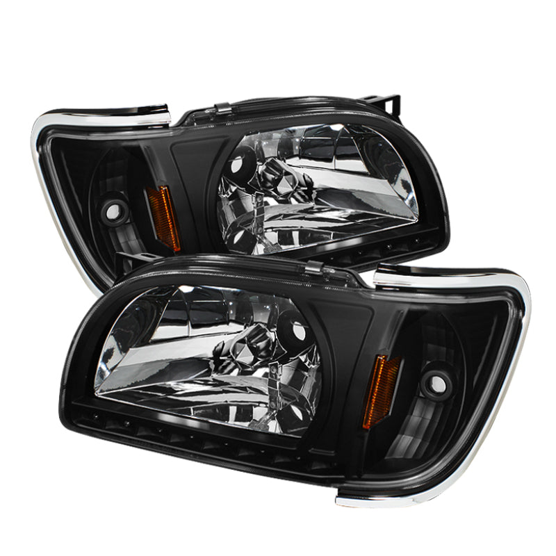 5056221 Xtune fits Toyota 01-04 Tacoma 1 Piece w/ Chrome Trim Crystal Headligh