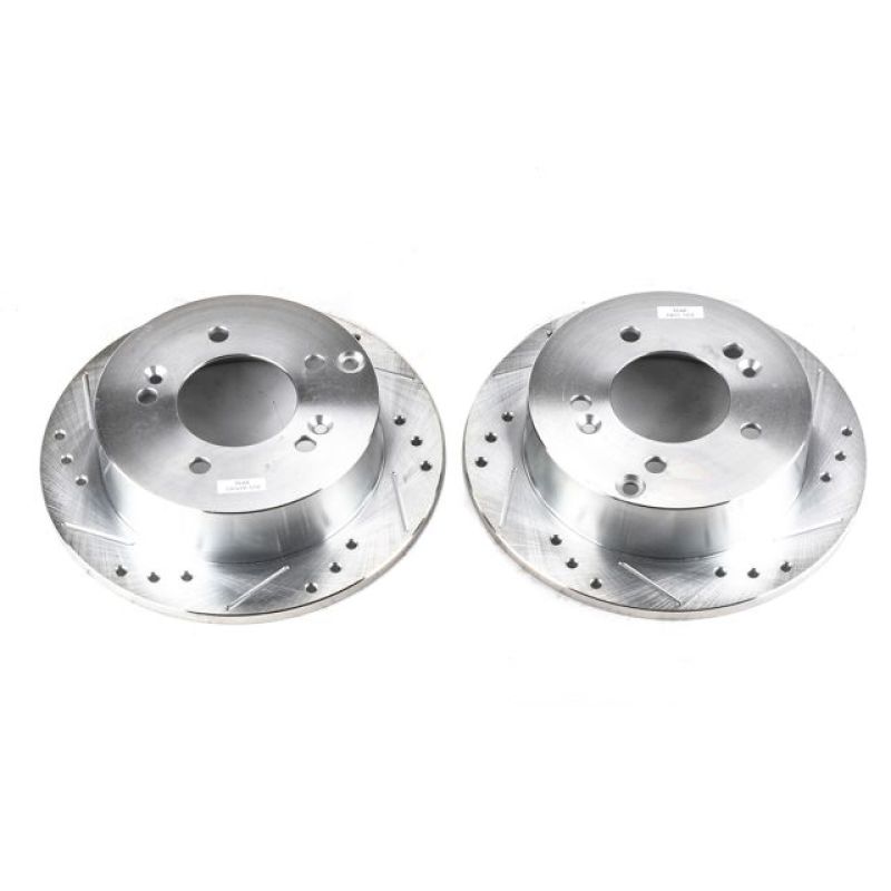 PowerStop fits Hyundai 06-10 Sonata Rear Evolution Drilled & Slotted Rotors -