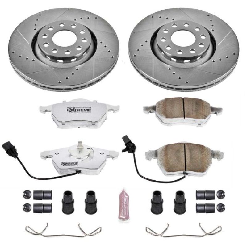 PowerStop K636-26 02-05 fits Audi A4 Front Z26 Street Warrior Brake Kit