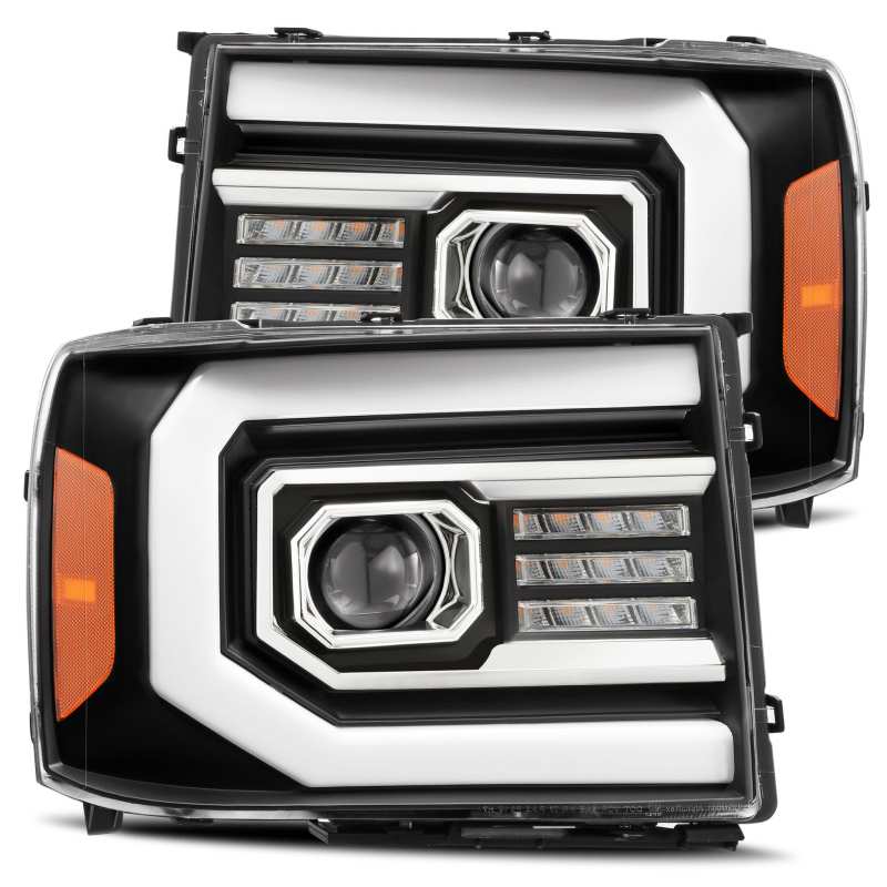 AlphaRex 880606 fits GMC 07-13 1500HD PRO-Series Proj Headlights Plank Style Ma