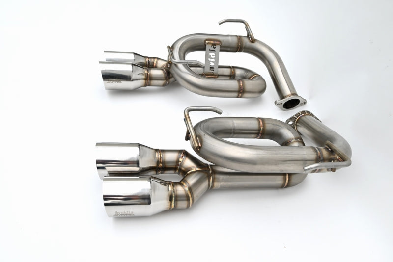 Invidia HS22SW4AT4SSL 22+ fits Subaru WRX Twin Loop 3.5in. Single Layer S.S Tip