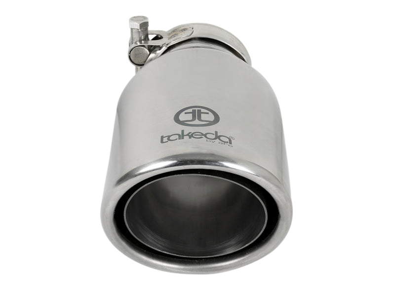 AFE 49T25404-P08 304 Stainless Steel Clamp-On Exhaust Tip 2.5in. Inlet / 4in.