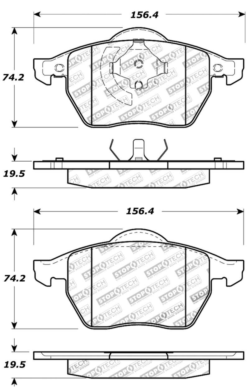 Stoptech 309.0687 Performance Brake Pads