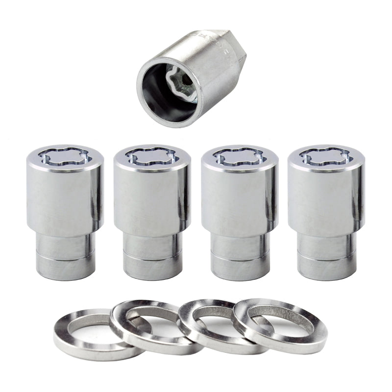 McGard 21122 Wheel Lock Nut Set - 4pk. (Reg. Shank Seat) 7/ / 13/16 Hex / 1.38in. Length - Chrome