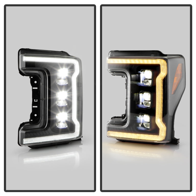 Spyder 5087430 fits Ford 17-18 F-250/F-350/F450 Full LED Headlights Chrome PRO-