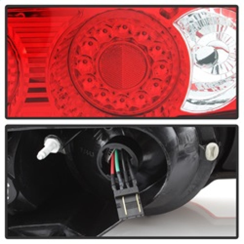 Spyder 5000385 fits Acura 02-04 RSX LED Tail Lights Red Clear ALT-YD-ARSX02-LED