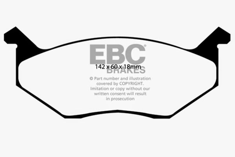 EBC DP4678R fits Chrysler 80-83 Cordoba 3.7 Yellowstuff Front Brake Pads