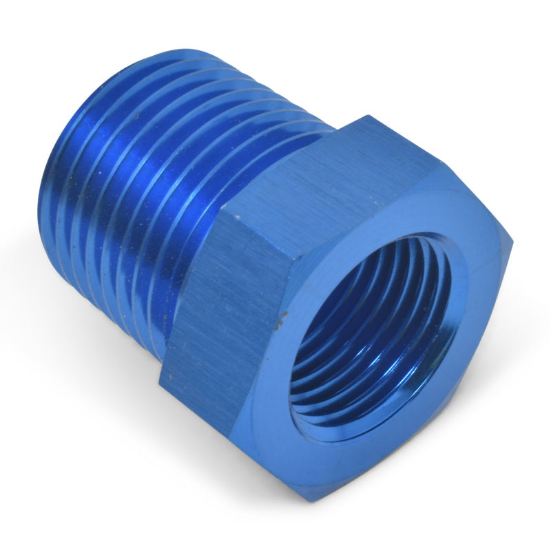 Russell 661580 Performance 1/2in Male to 3/8in Female Pipe Bushing Reducer (Blue)