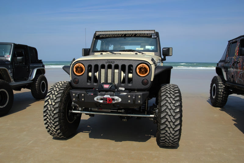 Oracle 07-17 Jeep Wrangler Surface Mount LED Headlight Halo Kit - Amber