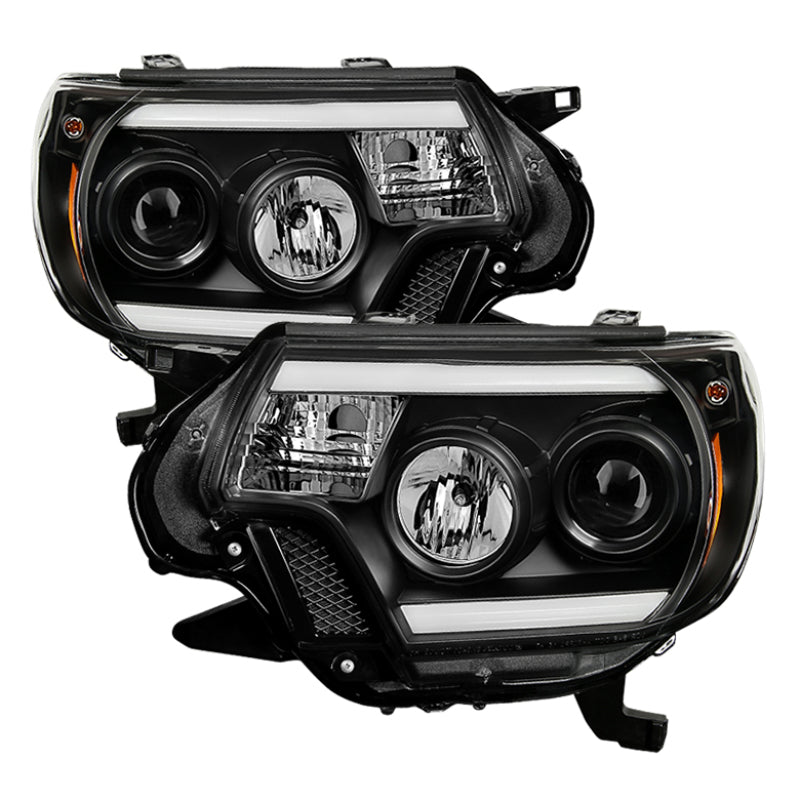 Spyder 5081711 fits Toyota 12-15 Tacoma Projector Headlights Light Bar DRL Blac