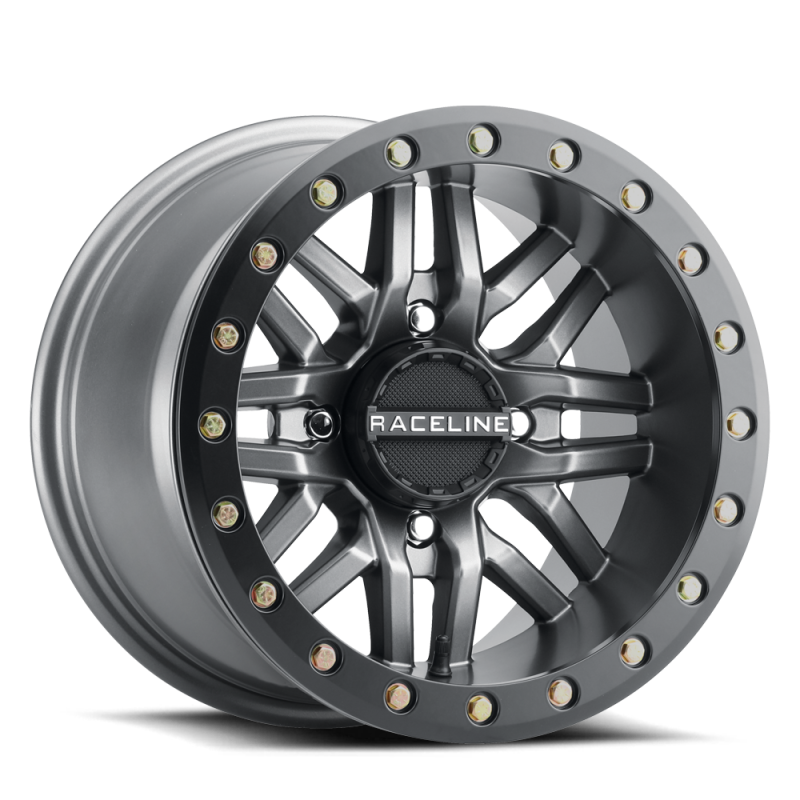 Raceline A91G-51037-55 A91G Ryno 15x10in/4x137 BP/0mm Offset/110.18mm Bore - Gun